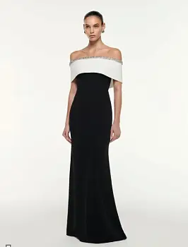 Платье вечернее с открытыми плечами (р-р 42-44)