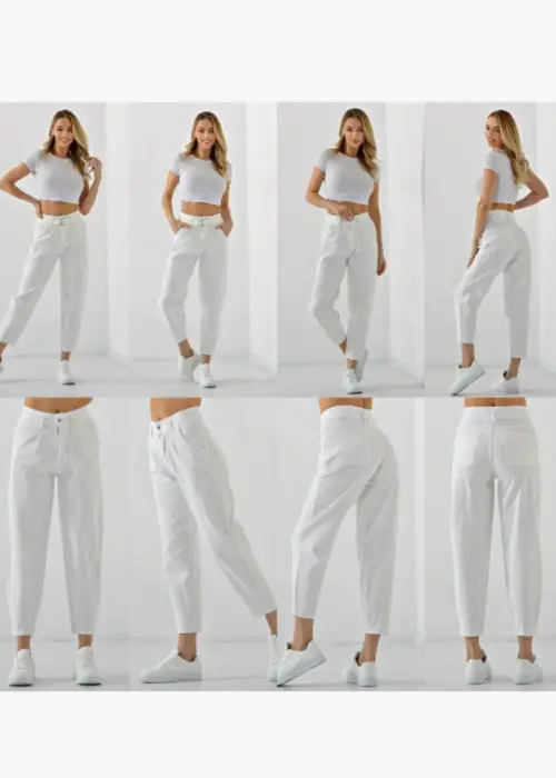 Джинсы бананы женские однотонные (р-р 25-30)