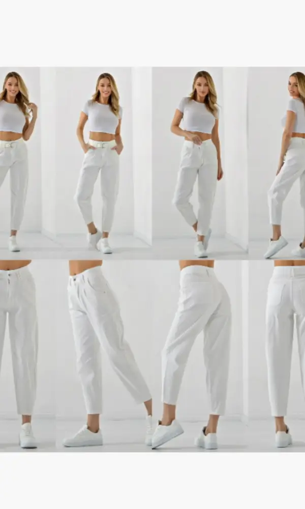 Джинсы бананы женские однотонные (р-р 25-30)