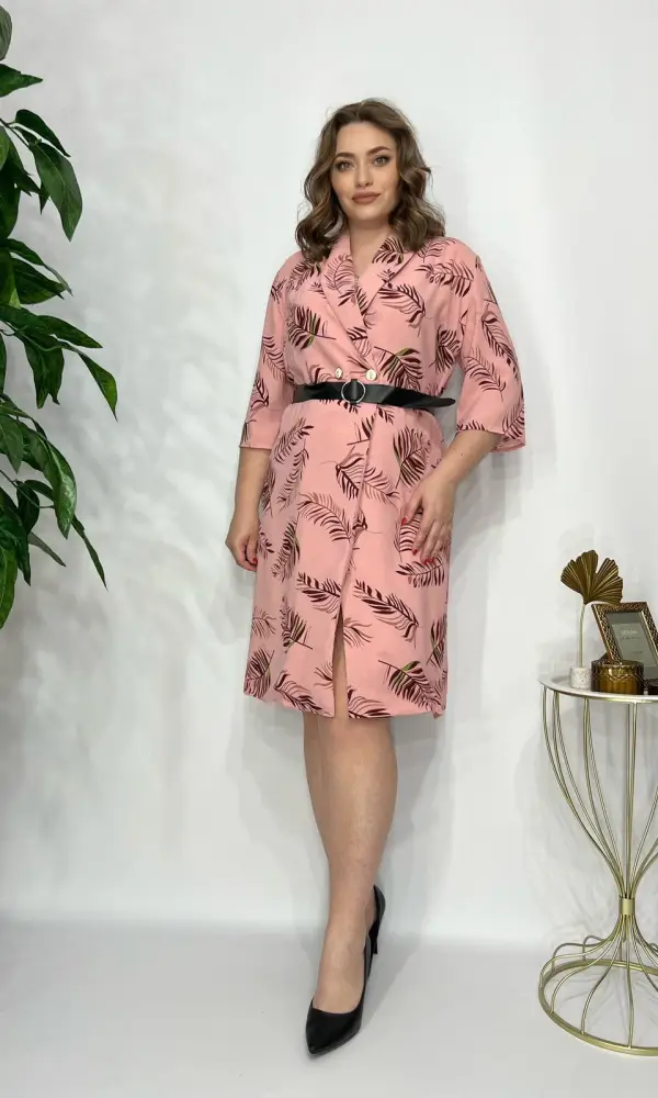 Платье женское на запах с ремнем ( р-р 48-54)