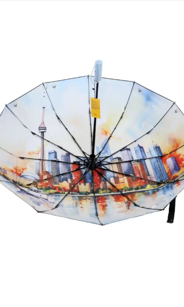 Зонт автомат с принтом внутри