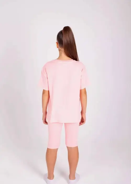 Пижама для девочки футболка-велосипедки на рост 140-146-152