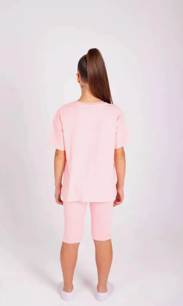 Пижама для девочки футболка-велосипедки на рост 140-146-152