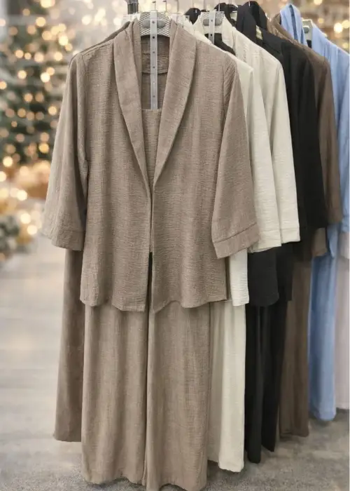 Костюм женский офисный летний лён (р-р 44-48)