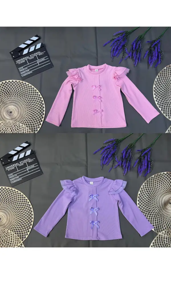 Кофта нарядная с бантами для девочки р-р 30-38