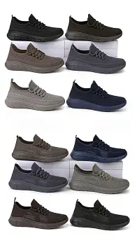 Слипоны мужские летние текстильные 40-45