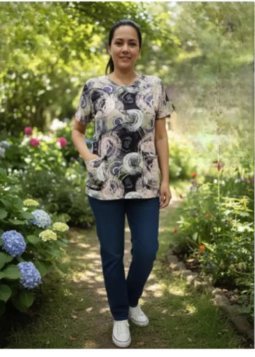 Футболка домашняя с карманами р-р 50-60