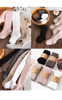 Колготки со стразами для девочки 1-9 лет