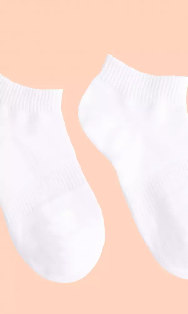 Носки "Белые", однотонные, короткие, женские (р-р 36-41)