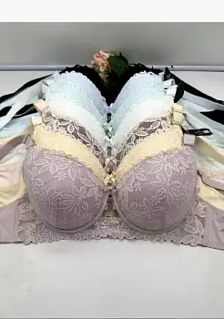 Бюстгальтер женский без пушап кружевной (р-р 90-105D)