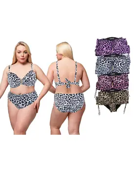 Купальник женский леопардовый р-р 48-56