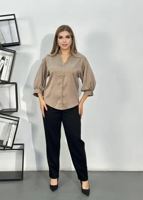 Блузка женская с укороченным рукавом р-р 48-54