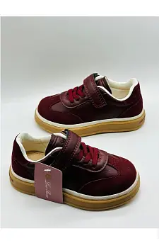 Кроссовки детские на липучке замшевые р-р 26-30