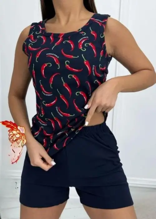 Комплект домашний женский: майка+шорты (р-р 48-56)
