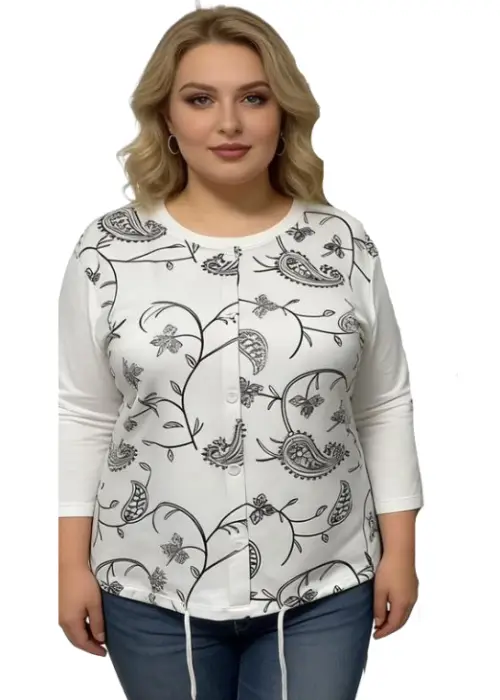 Кардиган на пуговицах женский р-р 3XL-6XL