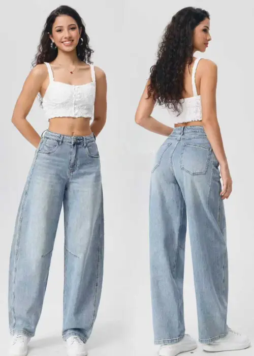 Джинсы широкие женские р-р 28-33