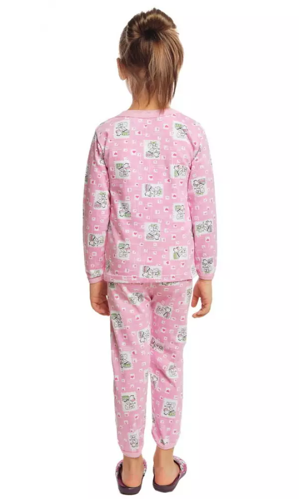Пижама с начесом, для девочек/мальчиков (1-5 лет)