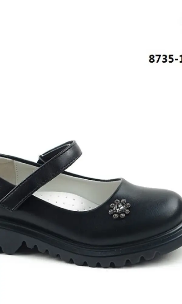 Туфли школьные черные на девочку ( р-р 26-31)