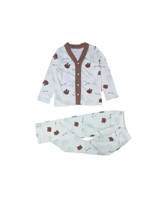 Пижама для девочки рубашка+брюки р-р 5-9 лет