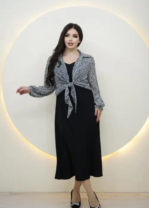 Платье комбинация с рубашкой женское р-р 50-56