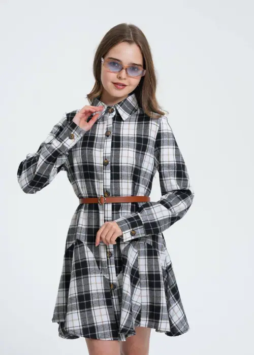 Платье в клетку для девочки р-р 36-44