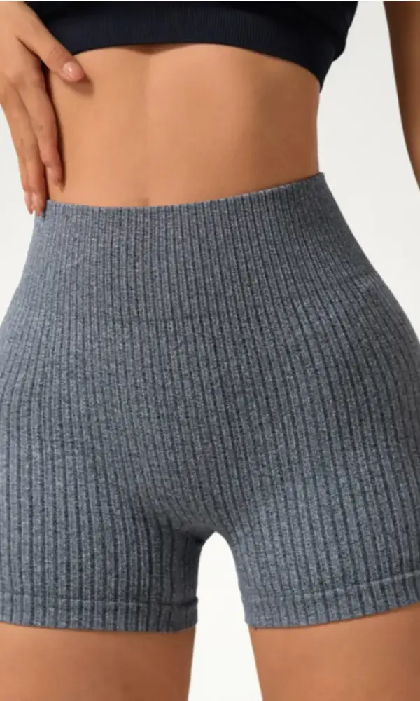 Велосипедки короткие в рубчик женские (р-р S-XL)