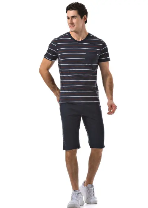 Костюм мужской спортивный летний футболка и шорты р-р 48-56