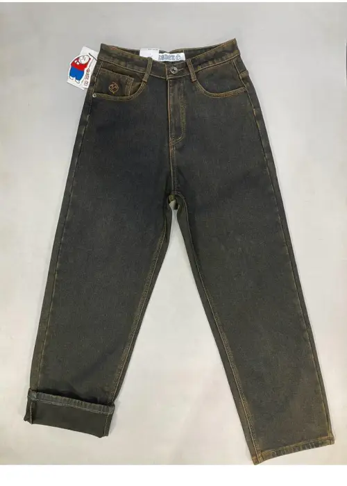 Джинсы багги мужские с начёсом р-р 28-36