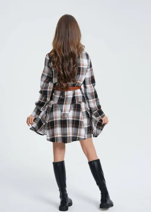 Платье в клетку для девочки р-р 36-44