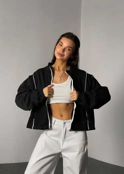 Толстовка на молнии укороченная женская р-р 42-48