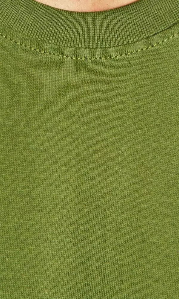 Футболка "Однотонная, зеленая" мужская, с коротким рукавом (р-р 48-56)