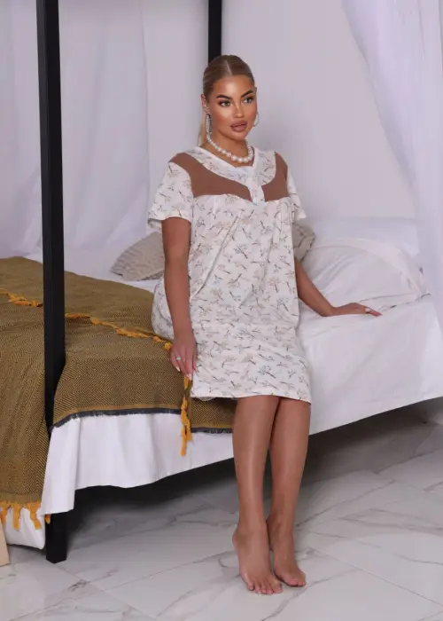 Ночная хлопковая сорочка женская р-р 48-56