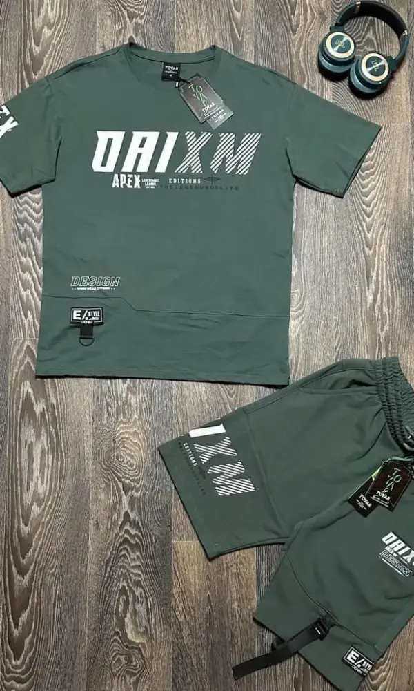 Костюм мужской с шортами , вышивка ( р-р 46-54)