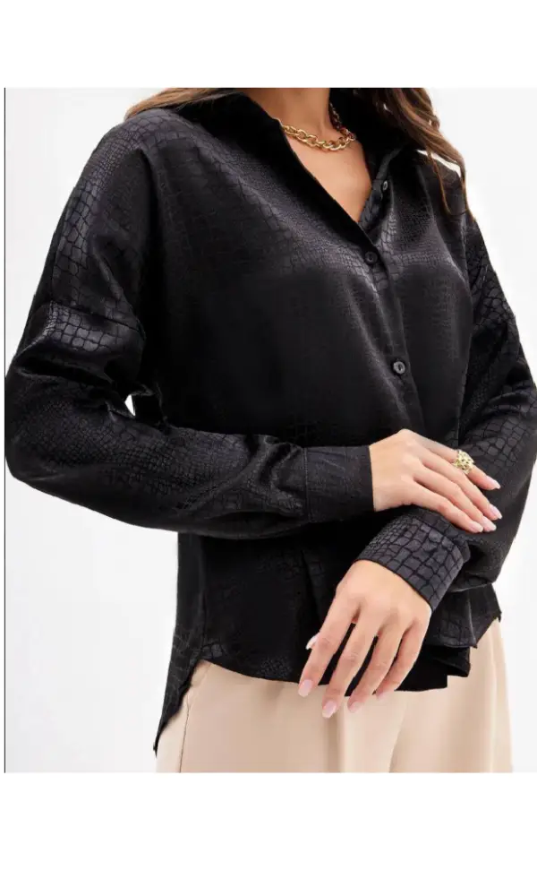 Блузка шёлковая фактурная р-р 48-54