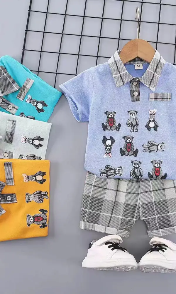 Костюм с шортами летний на мальчика ( 3-7 лет)