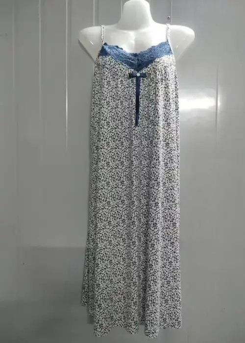 Сорочка ночная на бретелях длинная женская (р-р 50-58)