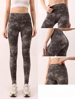 Леггинсы спортивные с принтом женские р-р M-XXXL