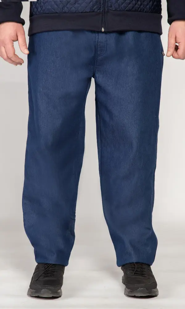 Брюки мужские джинсовые на флисе большие размеры (р-р 52-60)