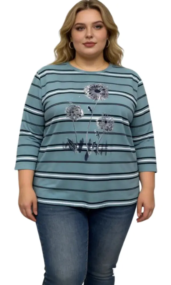 Джемпер трикотажный женский на завязках снизу (р-р 2xl-5xl)