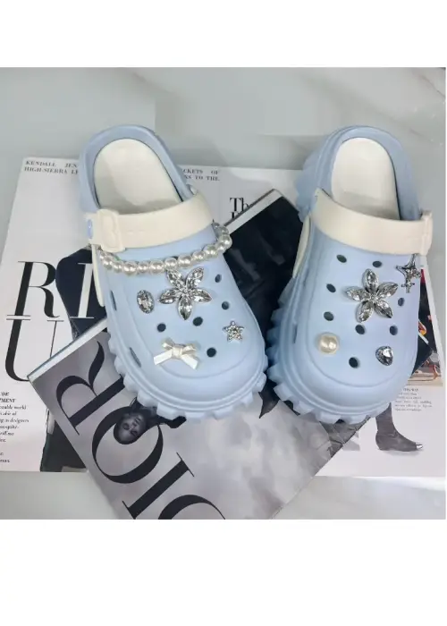 Резиновые сабо женские на платформе (р-р 36-41)