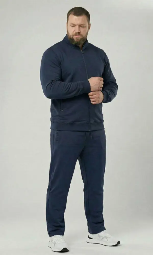 Спортивный костюм мужской толстовка на молнии+ брюки р-р 58-66