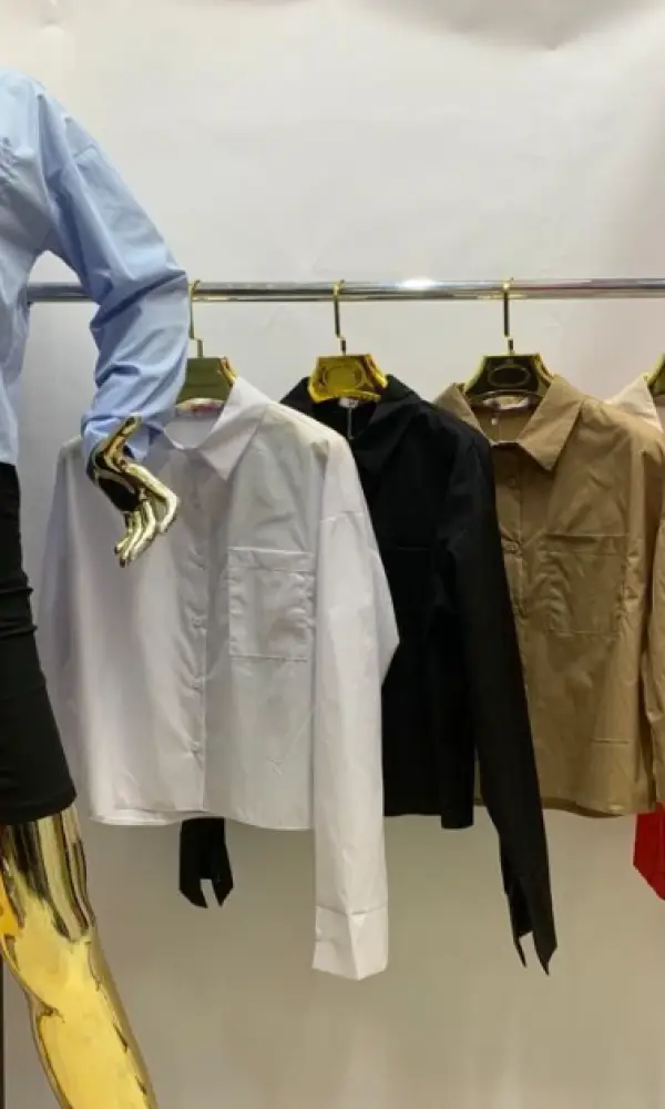 Рубашка женская, укороченная (р-р S/M)