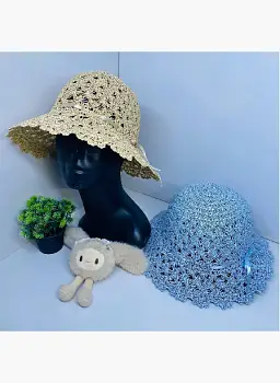 Шляпа пляжная соломенная женская (56-60)
