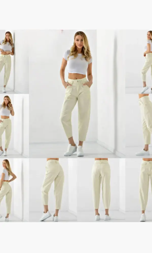 Джинсы бананы женские однотонные (р-р 25-30)