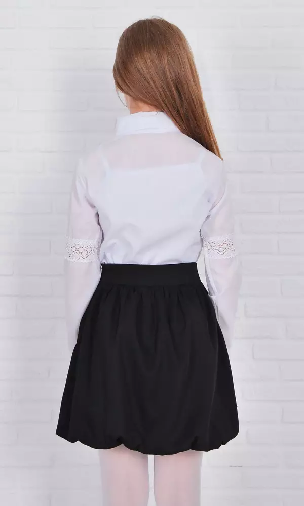 Блуза для девочки с длинным рукавом