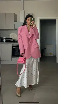 Юбка шёлковая с принтом женская (р-р 42-48)