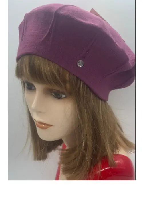 Берет женский- однослойная вязка (р-р 55-58)