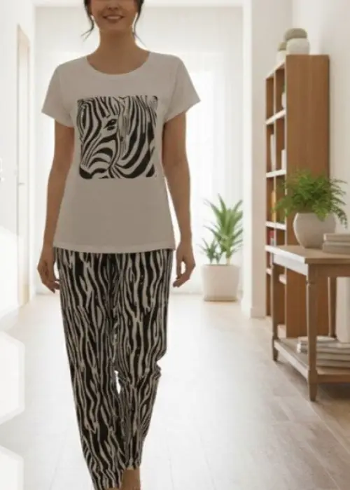 Комплект домашний женский- футболка брюки р-р  44-54