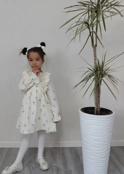 Платье из муслина для девочки р-р 28-34