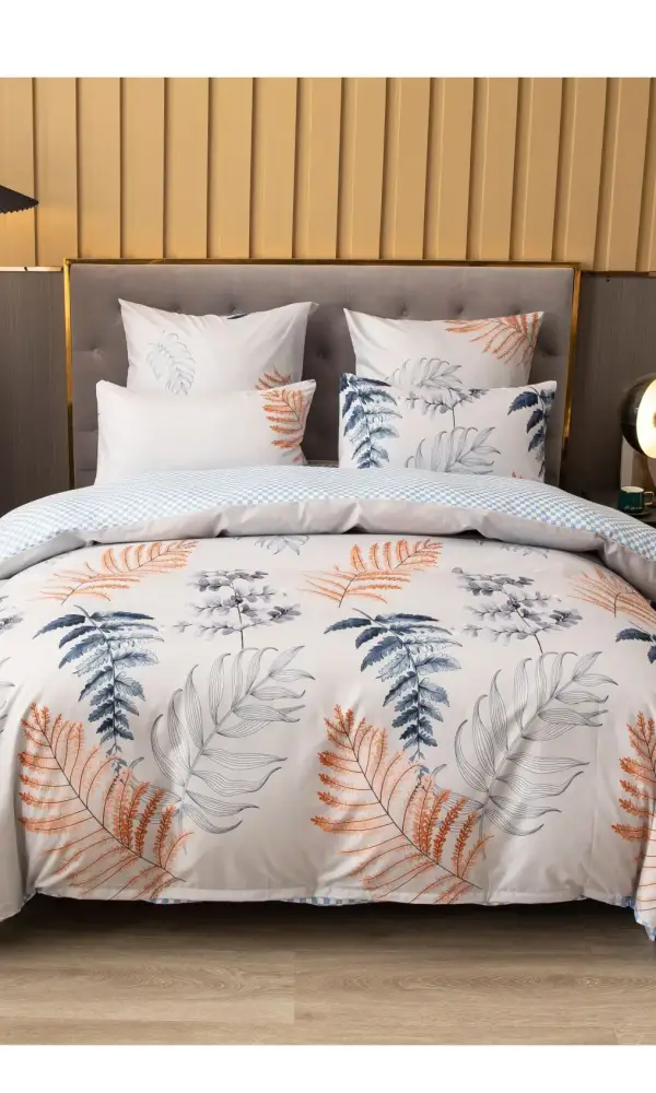 Комплект постельного белья с принтом, поплин (Семейный)